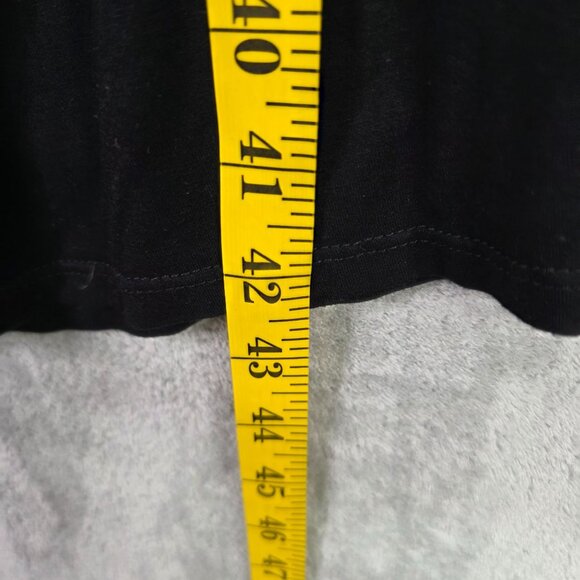 Womens Athleta Black Sleeveless Ruched Midi Dress Rayon Spandex Blend Size M - Picture 6 of 8